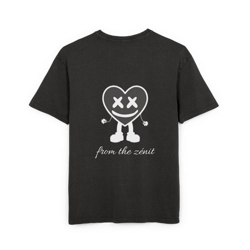 Camiseta Oversize— 'from the zénit' Heart Graphic